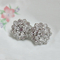 Cubic Zirconia Flower Earrings
