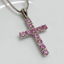 Pink Cross Pendant