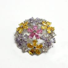 Multicolor Flower Fashion Jewelry Brooch