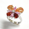 Butterfly Multi Color CZ Ring